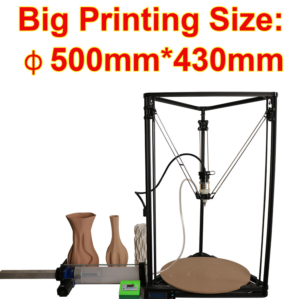 Clay 2L 3D Kossel printer TC-500 DIY kit