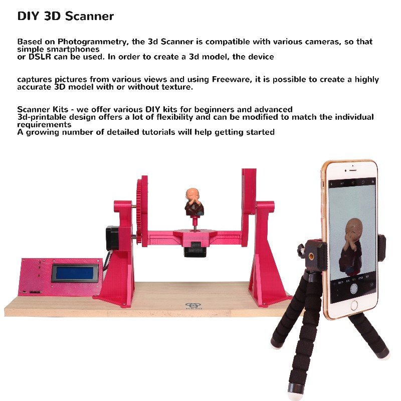 HE3D KS 3D photogrammetry scanner DIY 3d scanner kit [KS00] 129.00